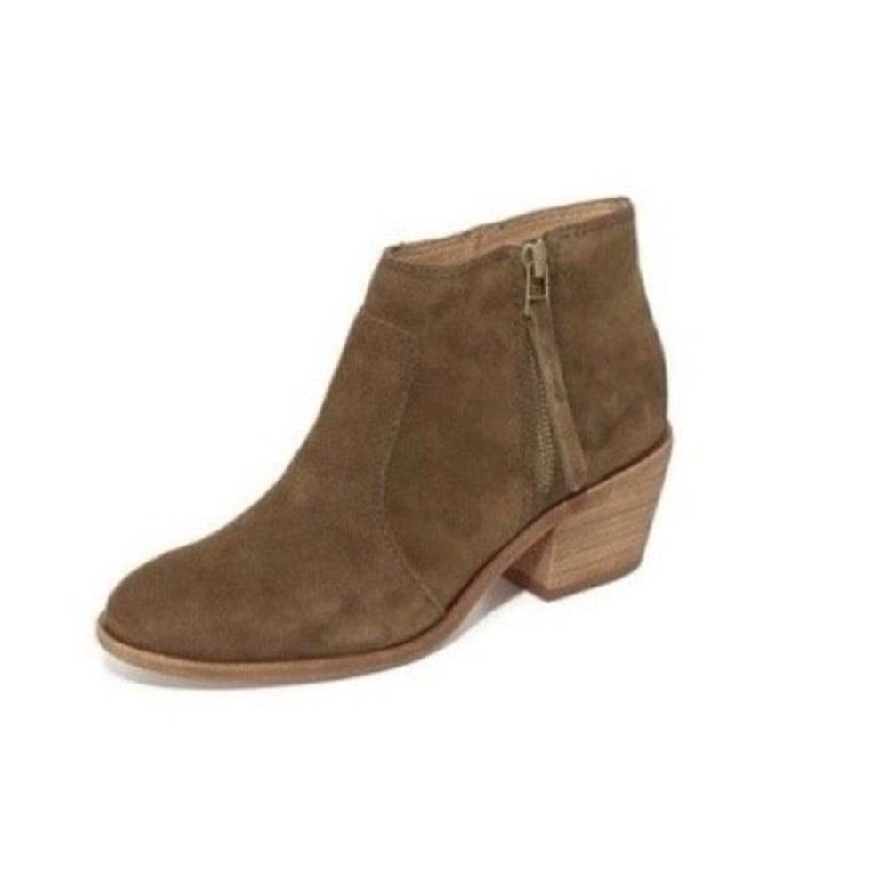 ✨Madewell Janice Ankle Boots Olive Suede Shoes✨ - Picture 4 of 9